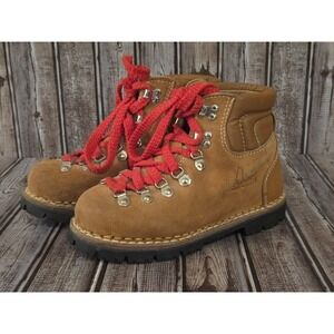 Sz 7 Womens Vintage Kinney Colorado Brown Suede Hiking Boots VGUC Made In Italy